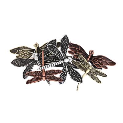 China Retro 2020 wholesale fashion steampunk hair accessories alloy retro dragonfly steampunk barrette hair clip for women for sale