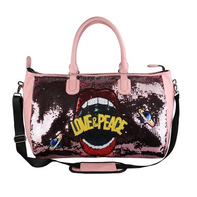 China High Quality Holographic Duffel Bag Custom Pink Travel Duffel Bag for sale