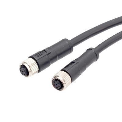 China IP67 Automotive IP68 Shielded PVC Unshielded PUR Cable 2 3 4 5 6 8Pin M8 Straight Female Male Overmolded Cable for sale