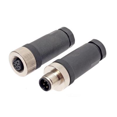 China Automation IP67 IP68 2 3core 4pole 5 8pin PG7 PG9 A B D Coding M12 Cable Socket Connector M12 Field Female Male Plug for sale