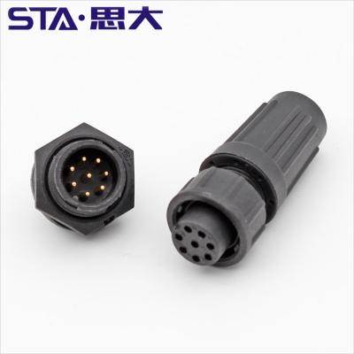 China Straight Power LTW Z108 Male And Female Electrical Plug , IP67 2 3 4 5 6 7 8 10 12 Pin Waterproof Connector for sale