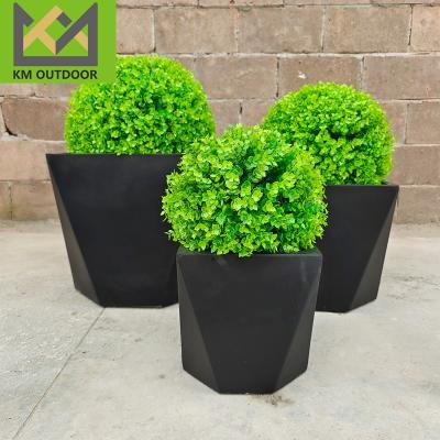 China Morden Popular Garden  Modern Outdoor Indoor Popular Garden  Modern Round Shape Planter Pot Cement flowerpots  Courtyard Large Floor Fl for sale