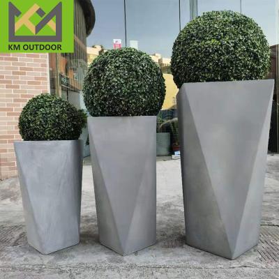 China Morden Popular Garden  Modern Outdoor Indoor Popular Garden  Modern  Planter Pot Cement flowerpots  Courtyard flower pots for sale