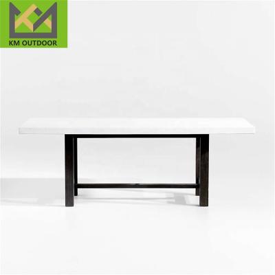 China Modern Italy Comfortable style  Concrete Cement dinning rectangle Table Modern Table  Living Room Furniture for patio hotel use for sale