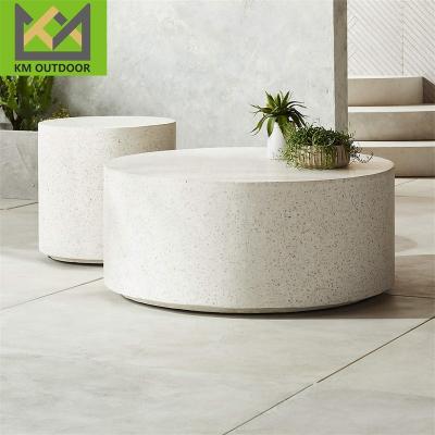 China Modern Modern Italy Style outdoor Furniture Luxury Furniture concrete coffee table Round Concrete Cement dining table for sale