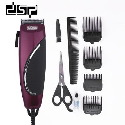 China DSP Electric Household Clipper Trimmer Hair Cutting Removal Tool with 4 Guide Combs for Men for sale