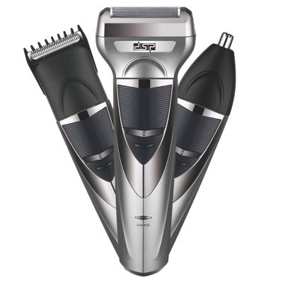 China Single Blade DSP 3 in 1 Razor Set Electric Hair Trimmer Men's Electric Nose Shaver Clipper for sale