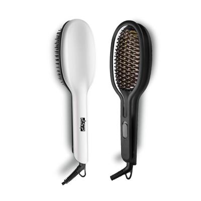 China Professional Hotel DSP Hot Electric Hair Brush Comb Fast Heating Hair Straightener Brush for sale