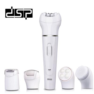 China Single Blade DSP 5 in 1 Beauty Devices Kit Head Tools Massager Razor Callus Remover Cleansing Brush Hair Removal Brush for sale