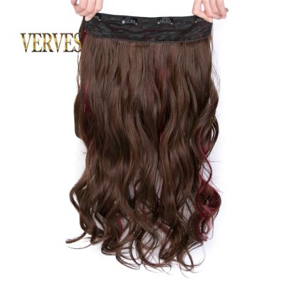 China Long Wear Easy Wear Natural Wavy Synthetic Hair High Temperature Wave Synthetic Wig Clip In Hair Extensions Body Wave Hair Corn for sale