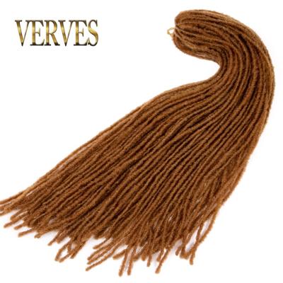 China Straight Dreadlock Crochet Hair Dreadlocks Hair Extension 18 Inch Roots 54/Piece Crochet Braids Braids Synthetic Braiding Hair For Women Soft Straight for sale