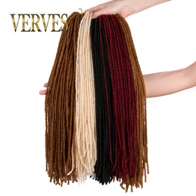 China 18inch Roots 54 Part/Daily/Cosplay Dreadlocks Hair Extension/Piece Crochet Braids Synthetic Braiding Hair For Women Black Brown Twist Braid for sale