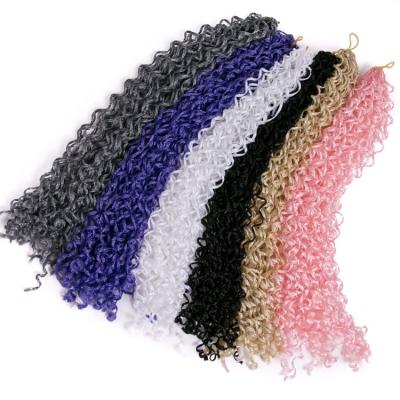 China Curly Party Box Braiding Crochet Braids/Daily Synthetic Hair Extensions/Part 10 Pcs Cosplay Lace 18 Inch Strands 25 Pure White Color Wholesale Per Piece for sale