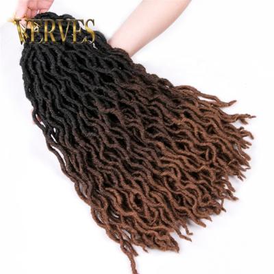 China 10 Piece Afro Crochet Wave Braids Dreadlock Hair Extension 20 Inch Roots 24/Pack, Afro Locs Twist Ombre Burgundy Synthetic Braiding Hair for sale