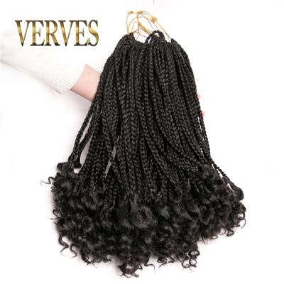 China Synthetic Fiber 14inch and 18inch Crochet Hair Extensions 24 Strands/Package Ombre Braiding Hair Braids Twist Box Braids Hair Synthetic for sale