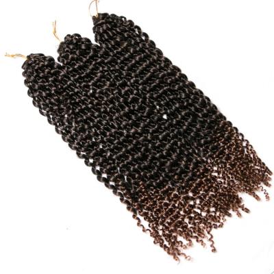 China Regular Wave 10 22 Pcs/Pcs Blonde, Black, Frontal 18 Inch Synthetic Braiding Hair Ombre Extentions Braid 70g/pack Curly Crochet Braid Hair for sale