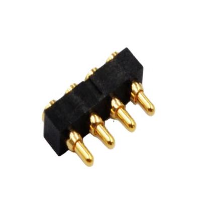 China Custom high quality PCB factory spring pogo pins magnetic pogo pins connectors 1mm pin magnetic brass for sale