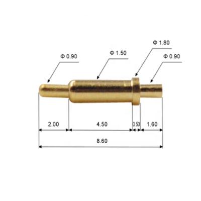 China PCB factory customize all dimension of usb magnetic connectors pogopin security pogopins brass pin atheist for sale