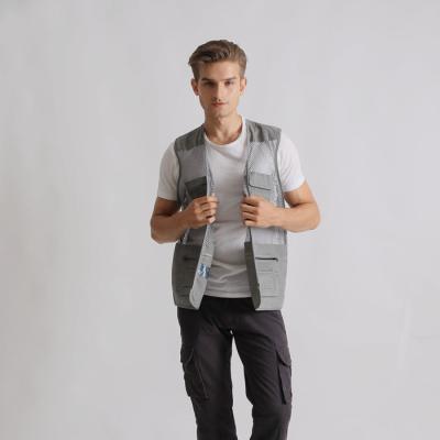 China Men's Breathable Summer Cool Vest Pocket Outdoor Multifunction Code Mesh Tactical Vest for sale