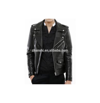 China Breathable PU Motorcycle Men's Fashion Apparel Package Ghost Rider Leather Jacket for sale