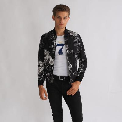 China Breathable Custom Spring And Fall Printed Mens Bomber Jacket for sale