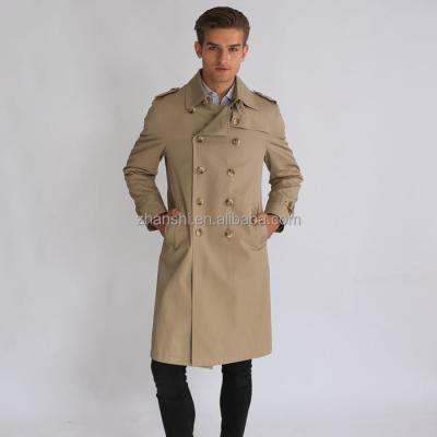 China Wholesale New Arrival Fashion Trench Coat Men Anti-Shrink Long for sale