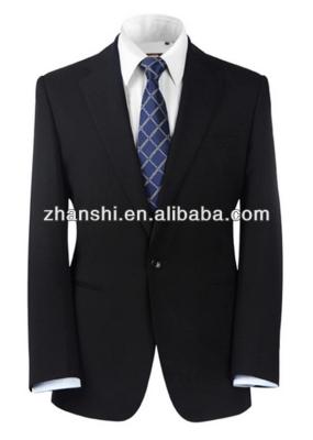 China High Quality Men's Business Formal Black Suit Anti Shrink for sale