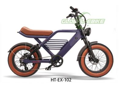 China 48V15Ah Fat Tire Electric Mountain Bike , Adult 60 Lbs Fat Tire Ebikes 20Mph for sale