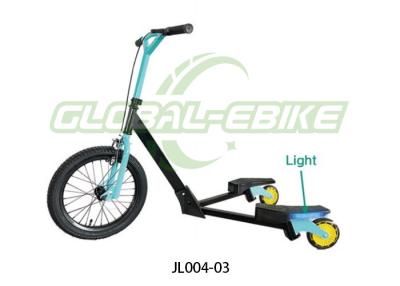 Cina Quadro di ferro Scooter per bambini 3 ruote con maniglia in PVC PU Luce ruota posteriore in vendita