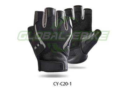 China Goat Suede Palm Cycling Gloves Breathable For Mountain Biking And Road Fitness for sale