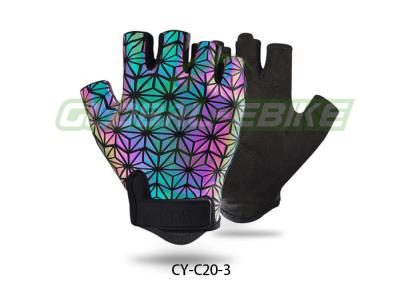 China Colourful Reflective Cycling Gloves Sport Bike Gloves For Mountain / Road Biking for sale