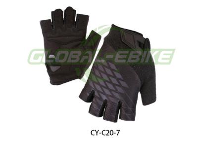 China Breathable Black Anti Slip Professional Cycling Gloves for Mountain and Road Biking for sale