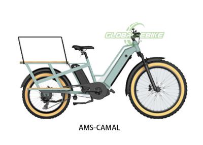 China Green Lithium Battery ebike cargo bike With Shimano 7 Speed Derailleur LED Big Light for sale