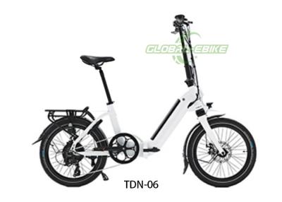 China 20 inch Foldable Electric Bicycle , Folding Adult Electric Bike With FOC Controller for sale