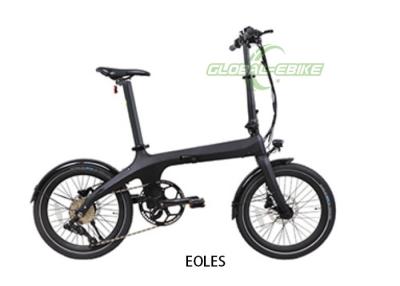 China 36V 250W Carbon Fiber E Bike , Electric Folding Bike With Oil Hydraulic Brake for sale