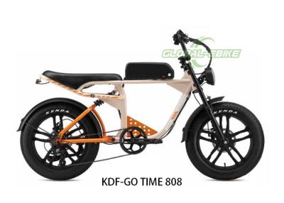 China KDF-GO TIME 808 Orange Retro Style Electric Bike with 48V 250W Motor 48V 13Ah Battery Aluminum Alloy Frame for sale