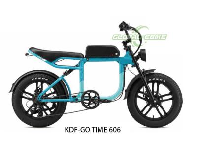 China 25 KM/H Blue Vintage Style Ebike With Hydraulic Disc Brakes 36V 250W Motor for sale