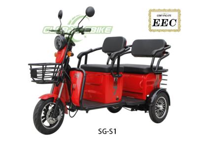 China SG-S1 Rood Aluminium LED Elektrische Scooter 3 Wielen Met 1000W Motor Power Te koop