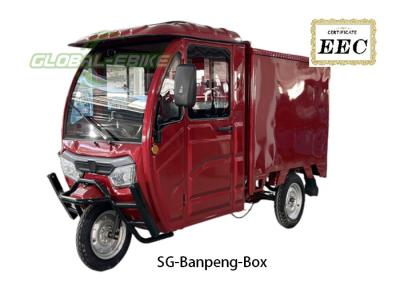 China Heavy Duty Electric Cargo Tricycle , Electric Assist Cargo Trike With Hydraulic Front Fork for sale