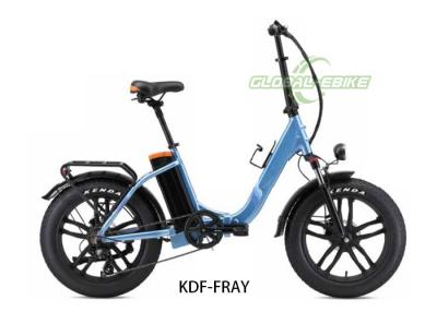 China Adult Aluminum Folding Electric Bike 20 Inch With Shimano 7 Speed Deralleur for sale