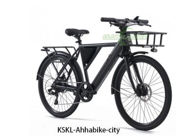 China Aluminum City EBike 250W With Shimano 7 Speed Derailleur Bluetooth OLED Display for sale