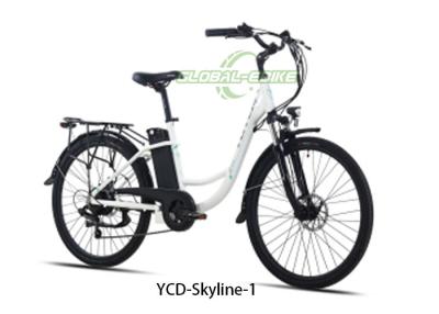 China 36V 350W Electric City Bicycle Ebike City Bike With LCD Display SUSPENSION FORK for sale