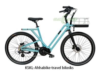 China Lithiumbatterij City Ebike Elektrische assistent Pendelfiets Met gas 5 Elektrische snelheid Te koop