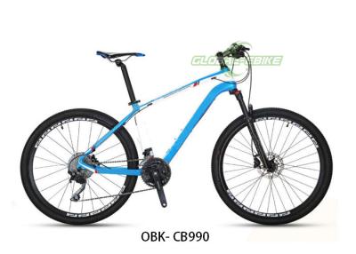 China Bicicleta de grava de fibra de carbono azul negro con rigidez y SHIMANO 27-30 velocidades en venta