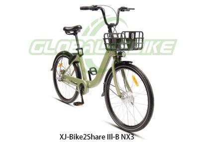 Cina Bici verde in alluminio con motore SHIMANO NEXUS 3 velocità in vendita