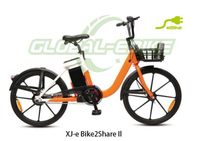 China Orange Hiten Rigid Fork Electric Bike Sharing With 36V 15.6Ah Battery for sale