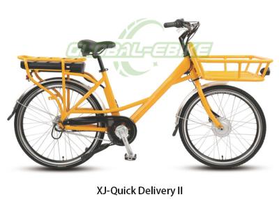 China Adults Steel Frame Cargo EBike , Electric Bike With Front Bucket 25KM/H for sale