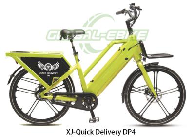 China Green Blue Alloy Frame Cargo EBike 25KM/H , Electric Bike With Cargo Carrier for sale