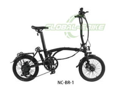 China 16  Inch CMSTL Frame CST Tire 250 W Mid Motor 36V 7Ah LG Battery Black City Folding E-Bike for sale