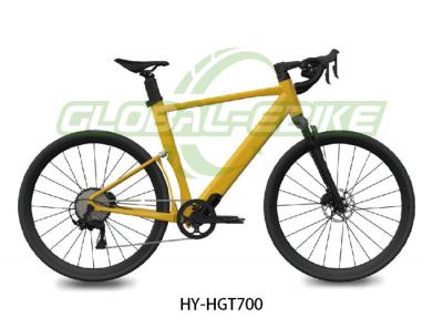 China Yellow Electric Mountain Bike With 36V 250W Mid Drive 32Km/h High Speed for sale